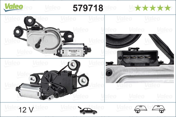 Wiper Motor - 579718 VALEO
